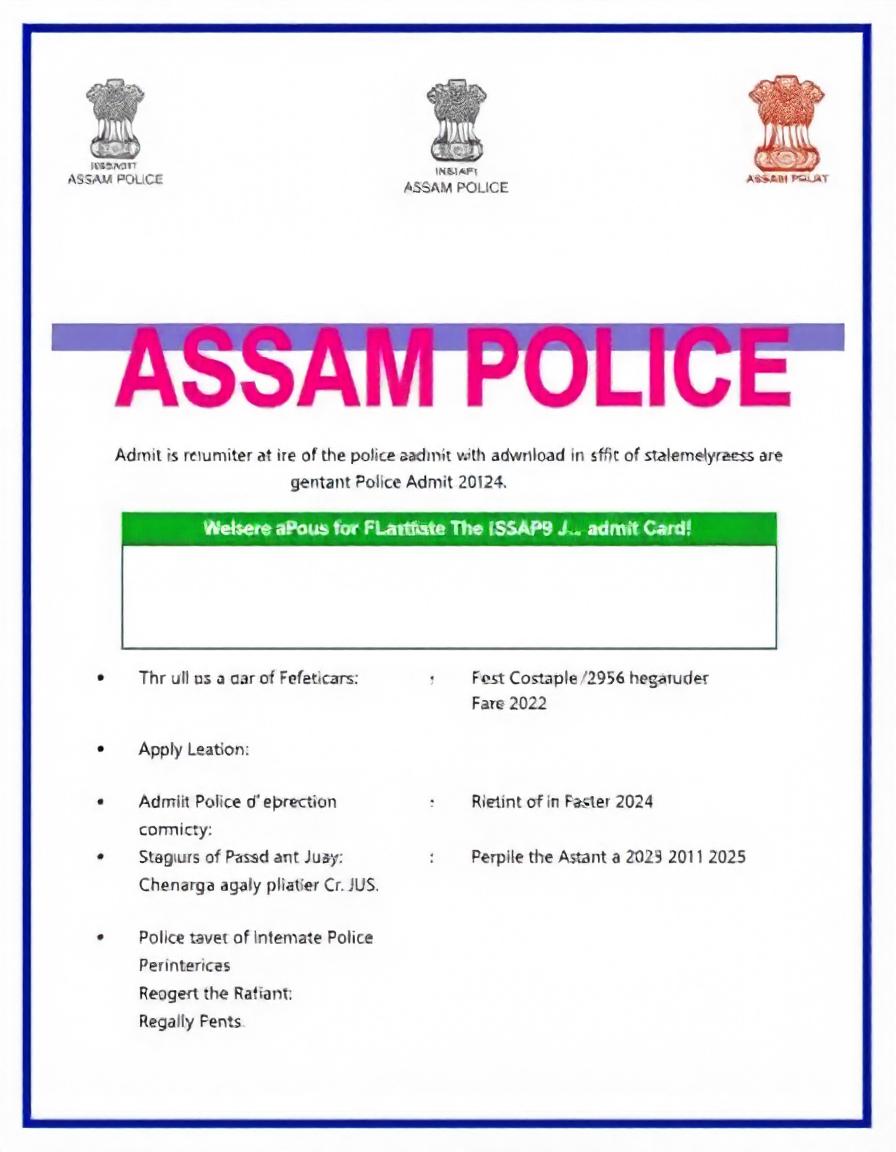 Assam Police Admit Card 2024 Download for 5563 Constable & Other Posts